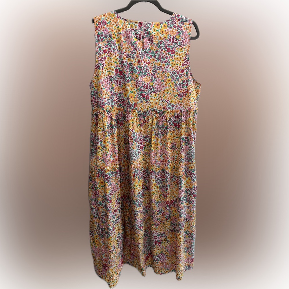Floral Summer J. Crew Cotton Sundress 16 (High-Waist)